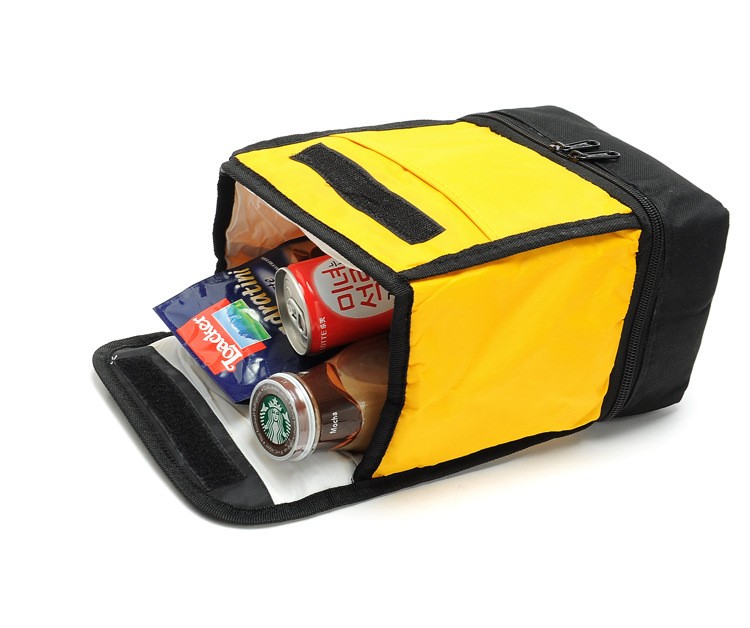 Classic gray brown series heat preservation thermal insulation fabric bag lunch fresh keeping insulated delivery cooler bag 3 bu