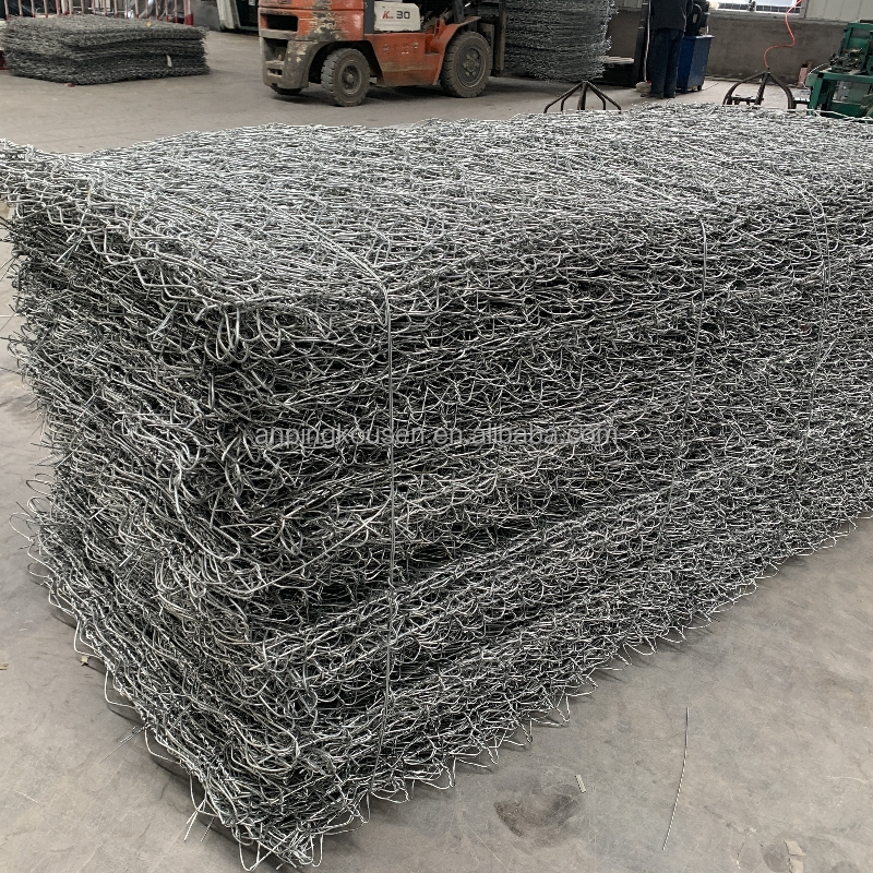 2x1x1m Gabion Boxes Galvanized PVC Coated for River Construction and Garden Decoration