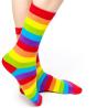 Buy cheap Custom logo, design rainbow design cotton women happy socks from wholesalers