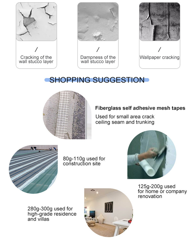 Custom 4x4mm Roofing Adhesive Fiberglass Mesh Alkaline Resistant