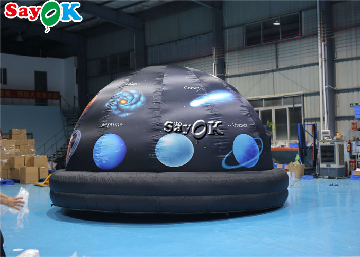 5m Diameter Inflatable Planetarium Black Projection Dome Tent For Science Dispaly