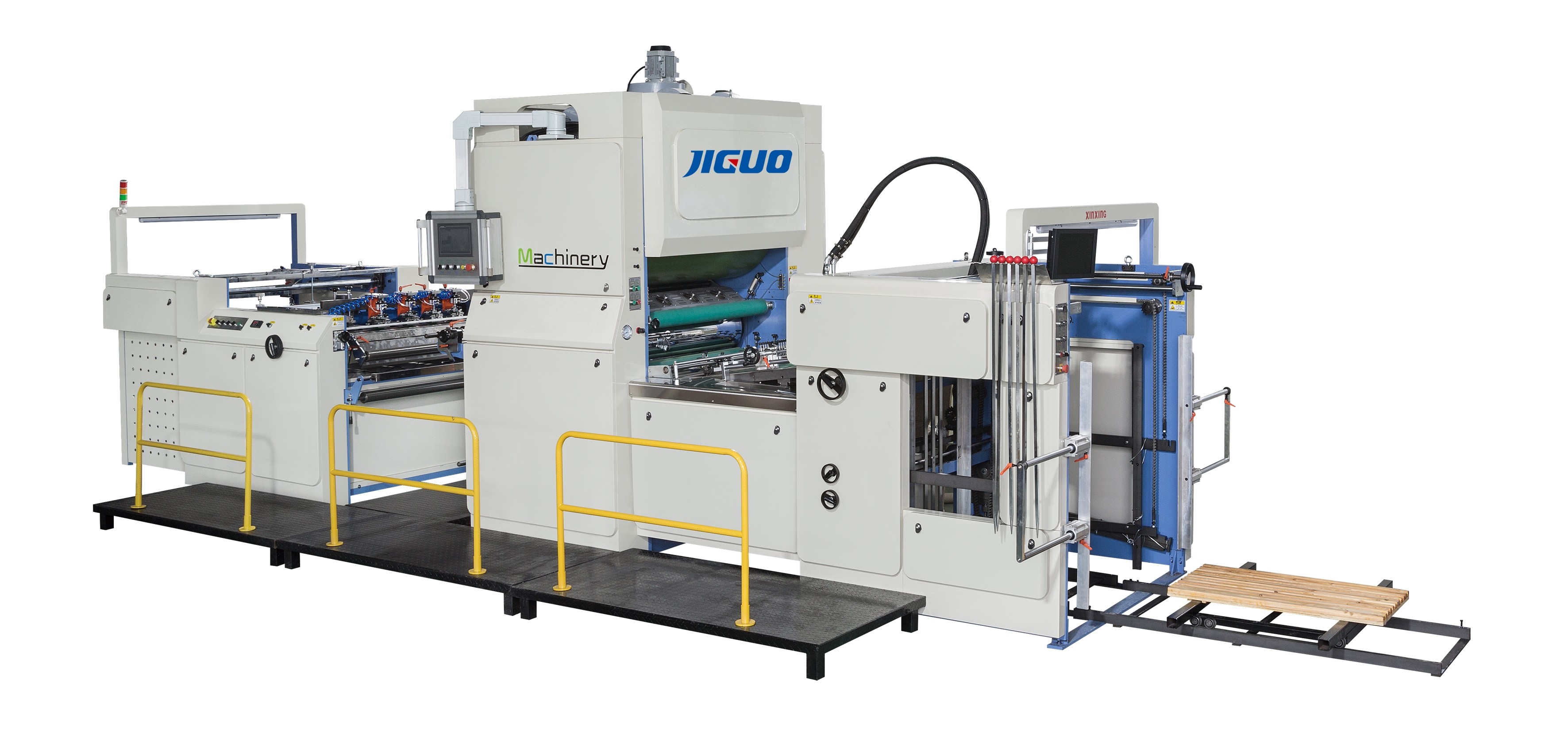 FMZ-1080AN Automatic Film Laminating Machine Paper Thickness Dimension Of Machine L9500×W3000×H3100mm