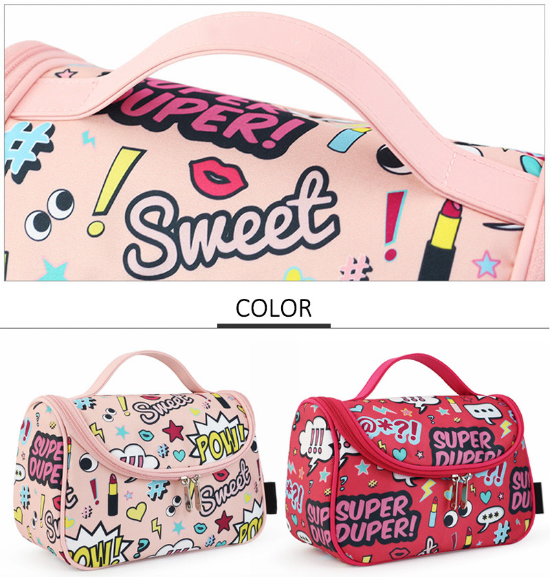 Portable Travel Oxford Waterproof Cosmetic Hanging Bag