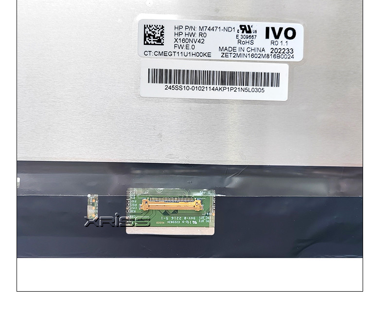 16.0 Laptop LCD Screen X160NV42 R0 Display Panel 1920x1200 30 Pins Non-Touch P/N: M74471-ND1