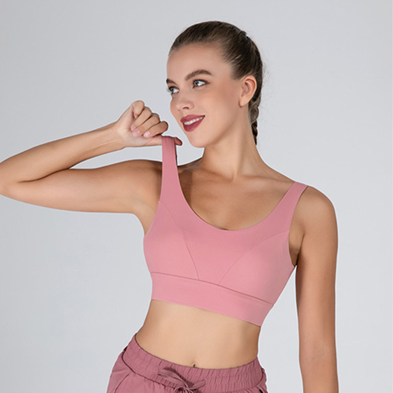 Nylon Plus Size Strappy Back Bra Breathable Oversize Crop Top Training Bra