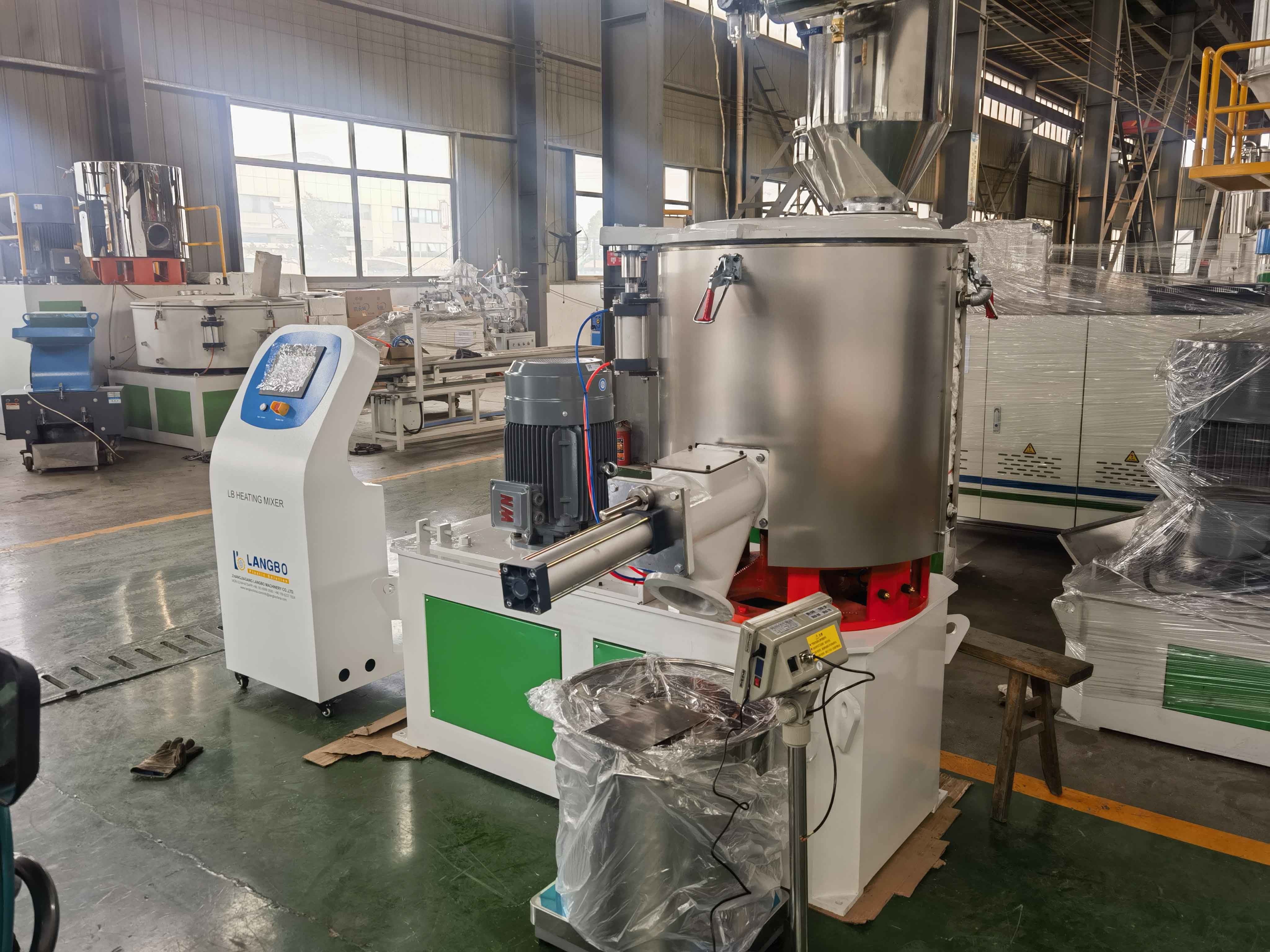 Stirring Drying Coloring Resin PVC PP PE Rubber Chemical Mixing High Speed Heating & Cooling Plastic Mixer