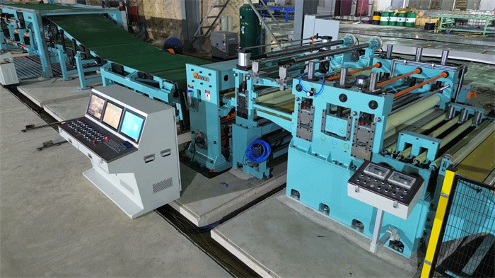 stainless Steel Sheet Servo Cut To Length Line With Edge Trimmer