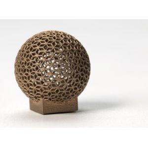 Buy cheap Aluminum DMLS 3D printing for Sphere Shape , Golden electroplating product