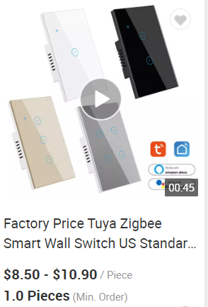 Glomarket Smart Home Remote Voice Control Touch Panel Water Heater Switch Tuya Wireless Wifi Boiler Switch