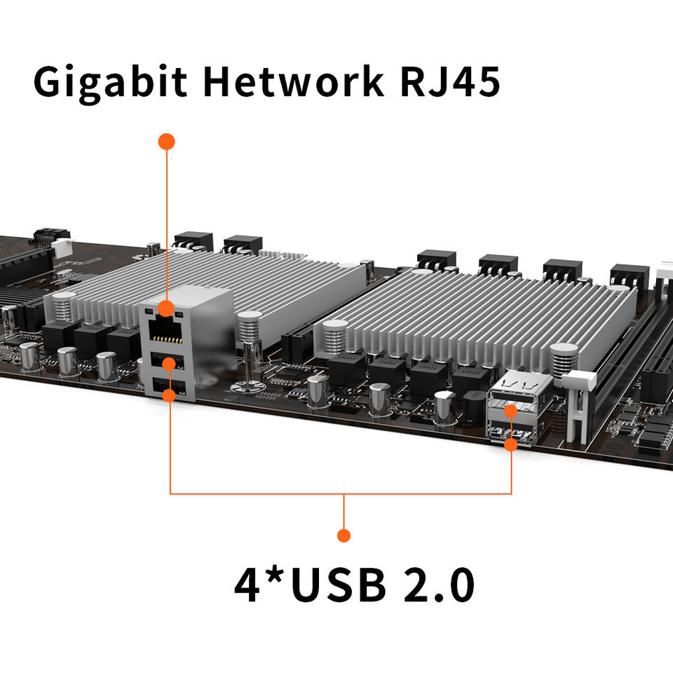 9 GPU Set Ethereum Mining Rigs With X79 Motherboard 4GB DDR3 Dual E5-2620 CPU 128GB SSD