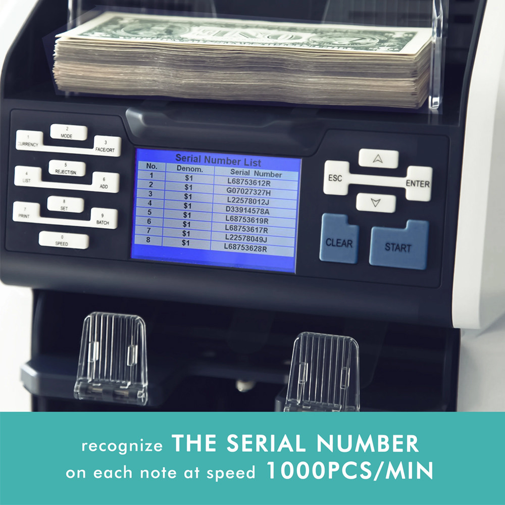 FMD-160 cash counting machine mix value and sort value counter for USD CAD MXN DOP Dominican