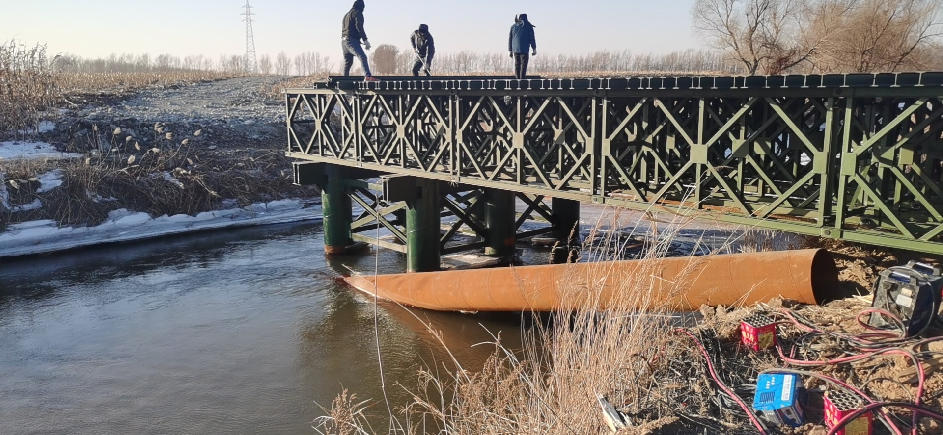 Q345b Compact 200 Modular Steel Pedestrian Bridge Aisi
