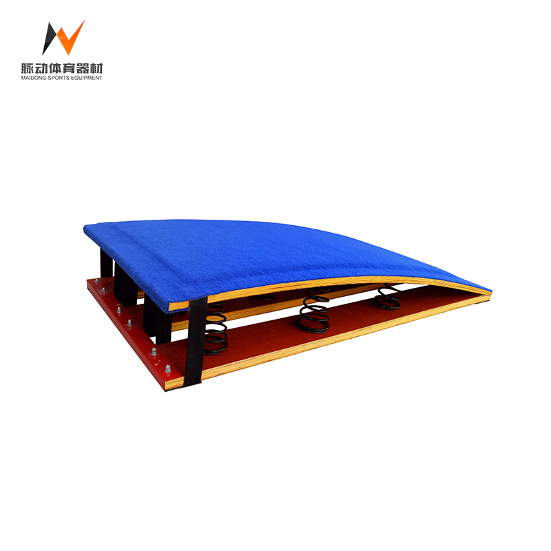 Blue Professional Competition or Training School Gymnastic Jump Spring Board with 9 Springs