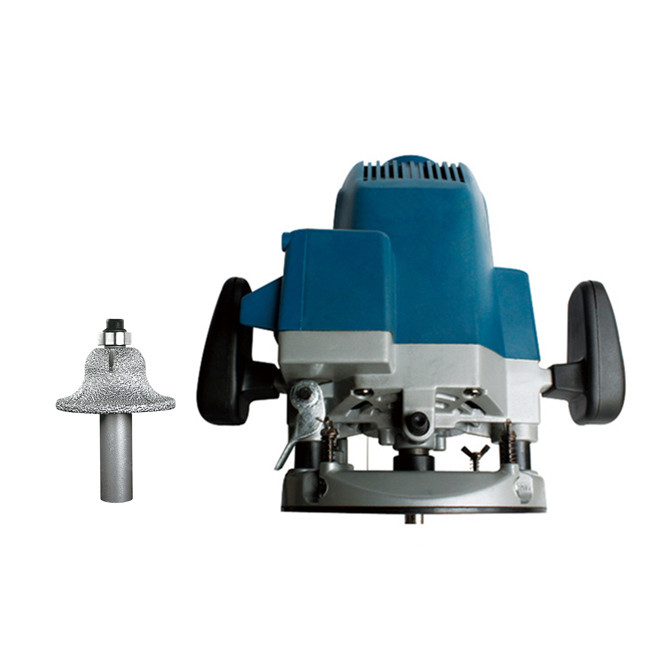 Grit Size 40 45 Porcelain Diamond Router Bit Vacuum Brazed