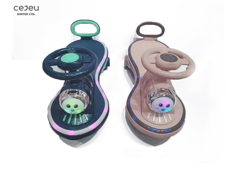 3 Pair Wheels Kids Swing Cars 21KG Musical Swing Car Silent Wheels