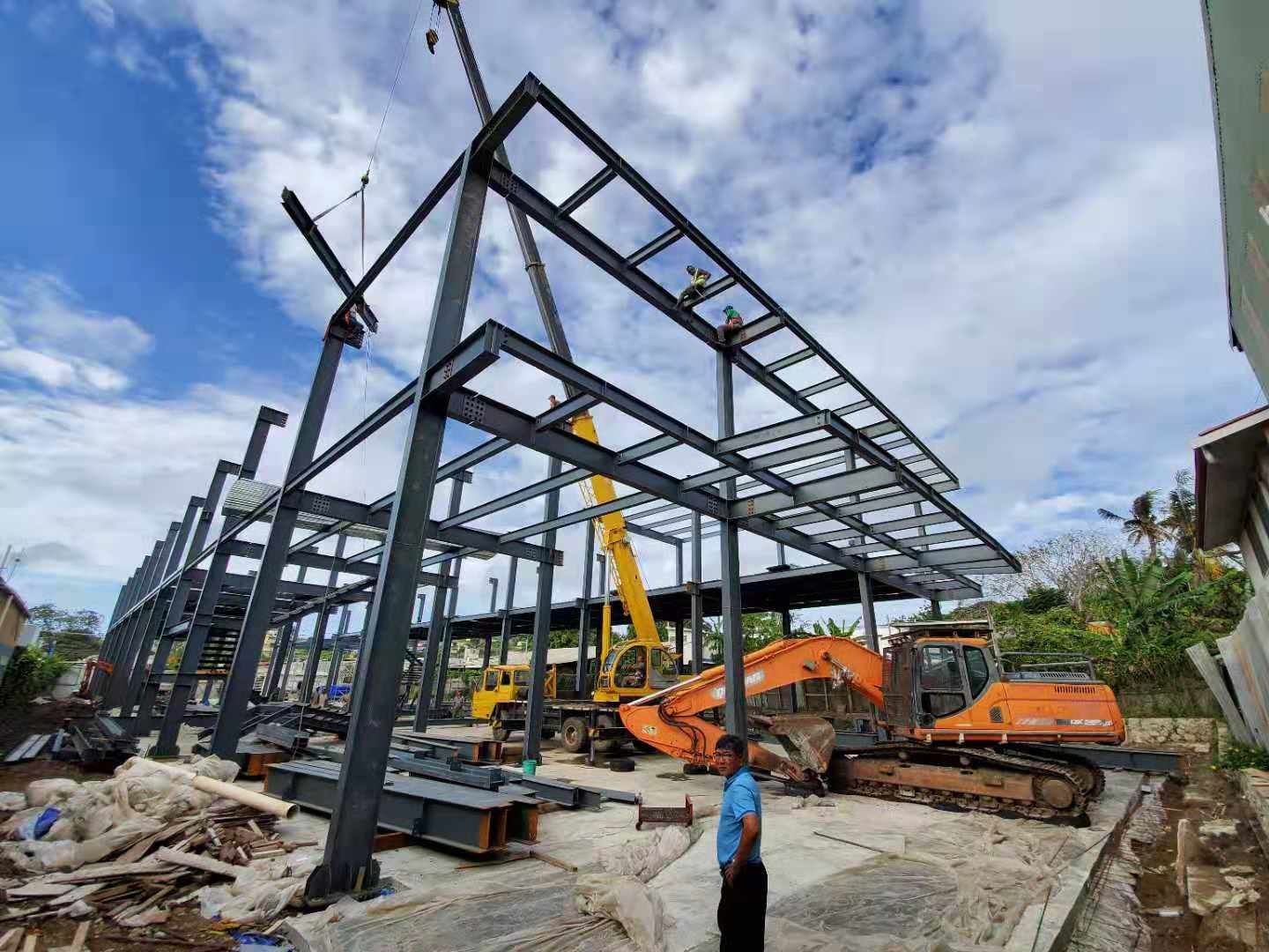 20000 Square Meter Prefabricated Steel Structure Warehouse For Manufacture