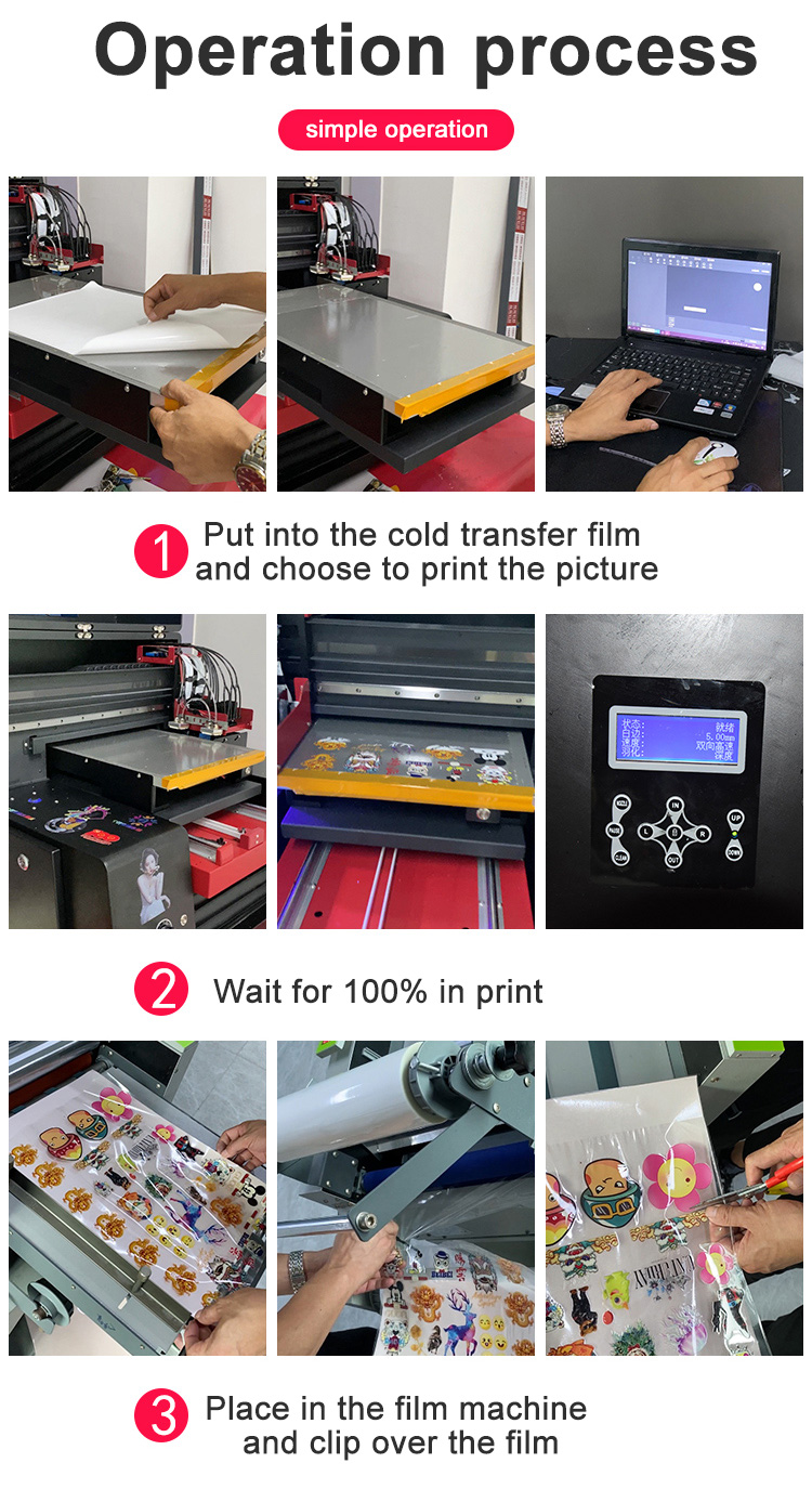 Uv Transfer Film DTF Ink UV Cold Transfer Film Crystal AB Film Metal Lettering Film Pressure Sensing