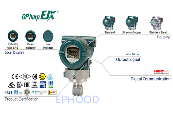 EJX630A Model High Performance Diff Pressure Transmitter Digital Pressure