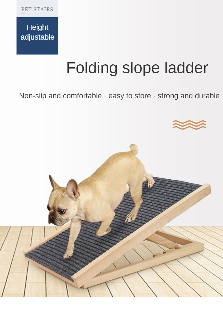 Couch Wooden 36 Inch Dog Ramp 6kg Adjustable Height Dog Ramp