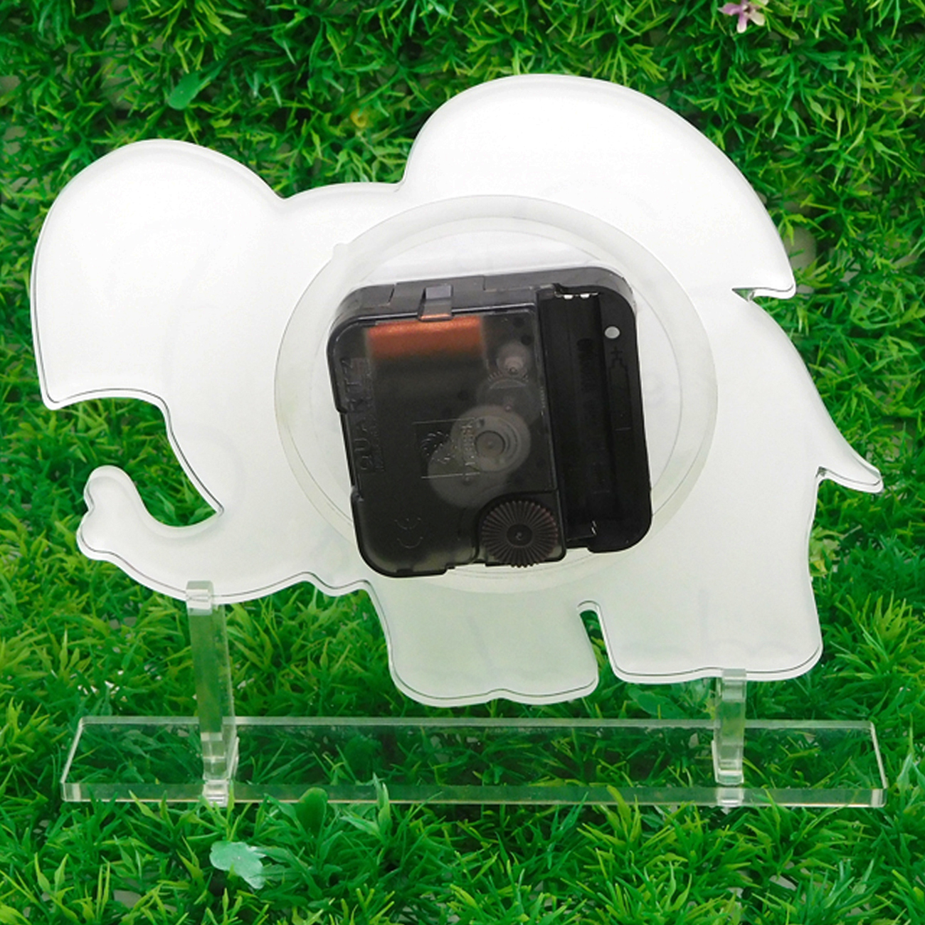 Creative CMYK Printing Anime Alarm Clock Elephant Shaped Sweep Movement
