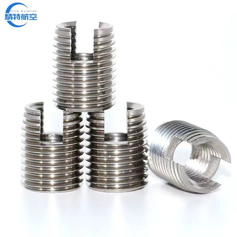 New Press Knurled Ultrasonic Threaded Insert Nut Self Tapping Bushing Stainless Steel Selftapping Thread Insert for Plastic