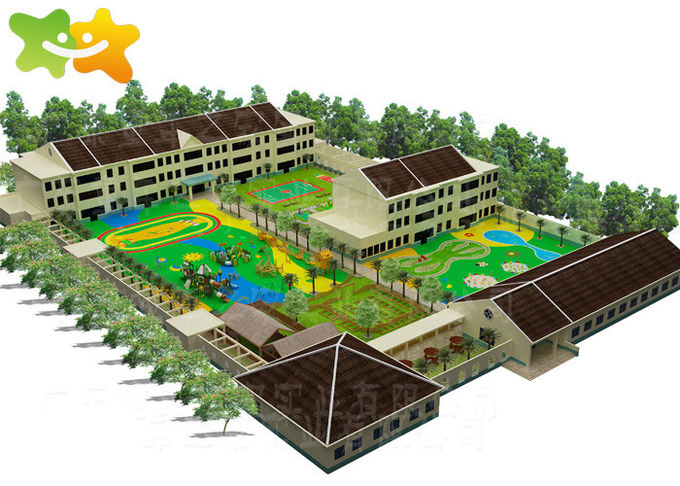 Circular Arc Design Pre Kindergarten Classroom Layout Wood PP Plastic Material