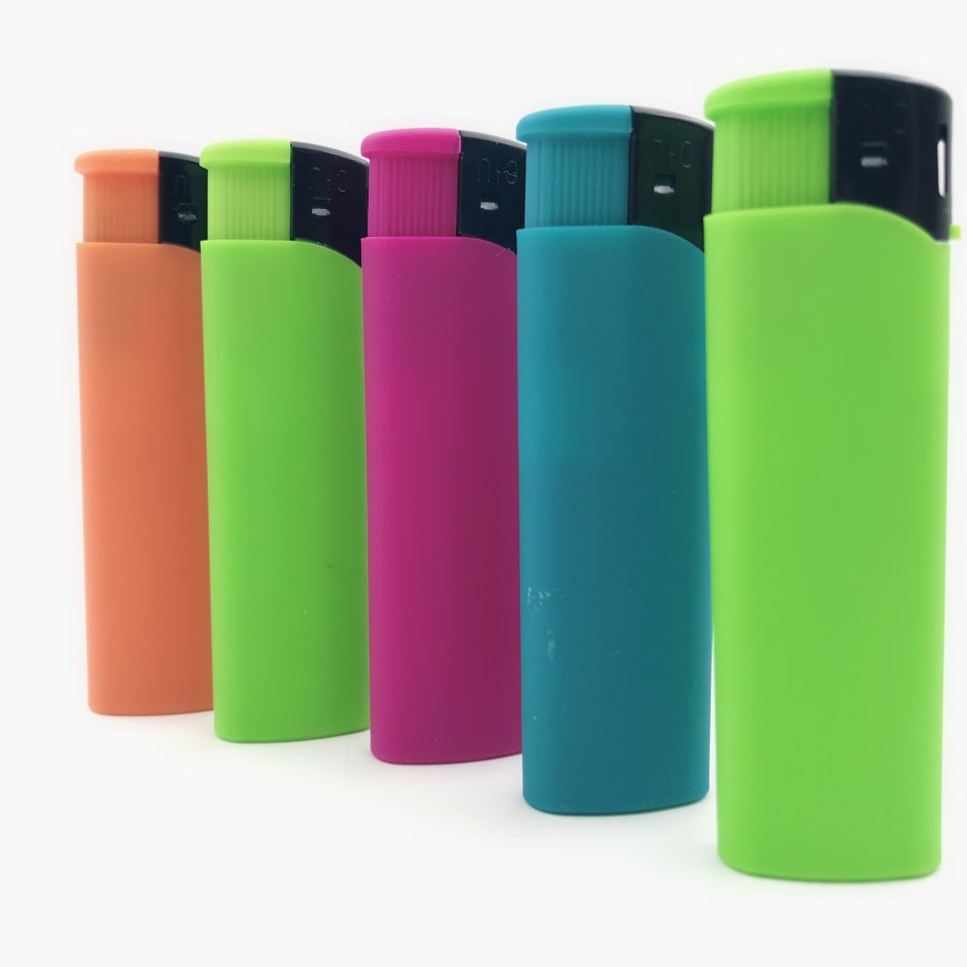 New Arrival/Top-Ranking Lighter Suppliers Electronic Refillable Plastic Lighter Disposable Gas Lighter with label. Sticker Cr Lighter