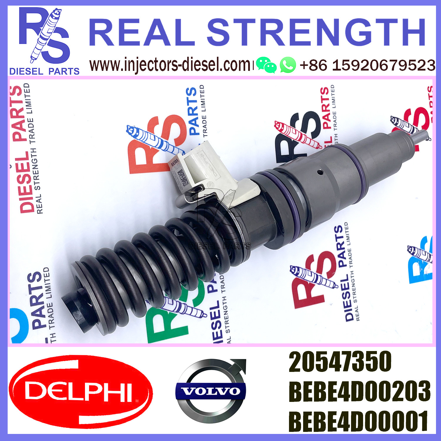20547350 DELPHI Fuel injector BEBE4D00203 BEBE4D00001 E3.1 Diesel Pump Injector