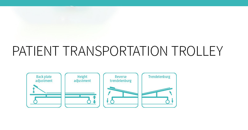 Emergency Hospital Patient Transfer Trolley