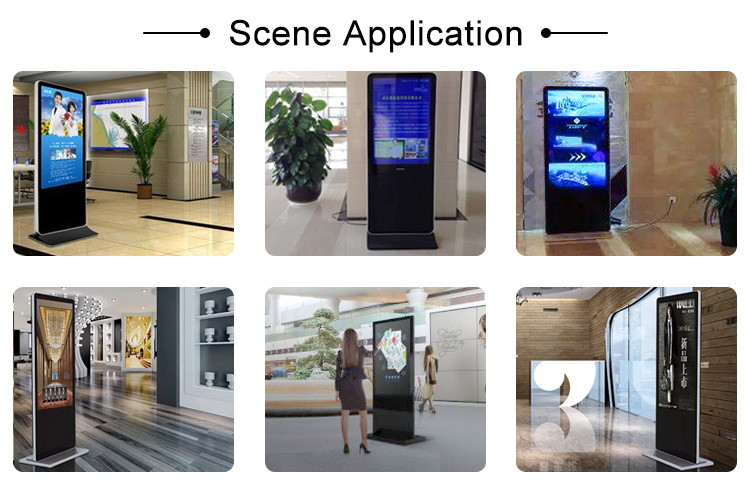 Digital Floor Standing LCD Advertising Player For Supermarket And Cinema