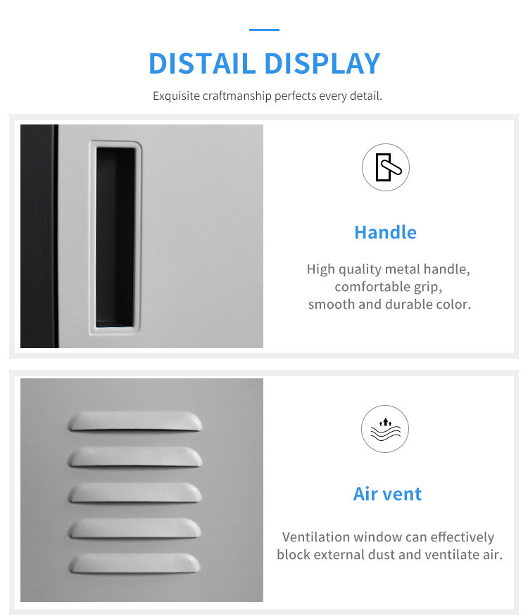 Single Five Door Key Lock Steel Locker For Clothes And Shoes Steel Cabinet