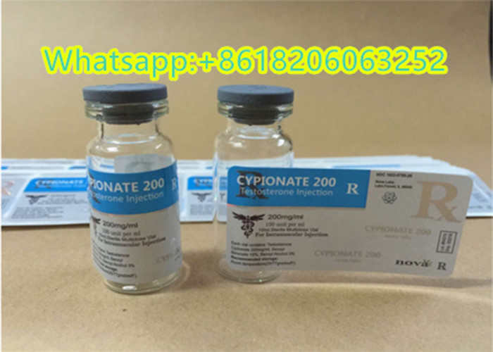 Paper 10ml Vial Labels Stickers TE 250mg Two Color Printing
