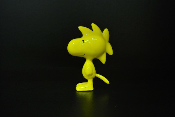 Cute Yellow Bird Toy Story Figures , Snoopy Figurines Collection Woodstock With A Tail