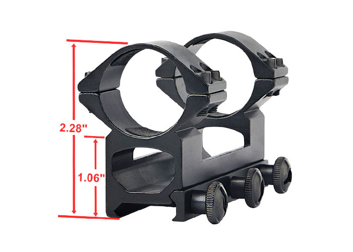 ANS Rifle Scope Tactical Scope Rings Metal Overall Long 100mm High Strength