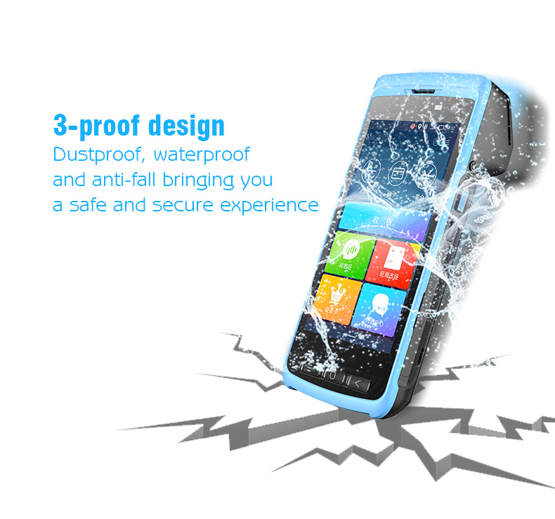 4G 5.0 Inch Android Smart POS Machine All In One Touch Screen