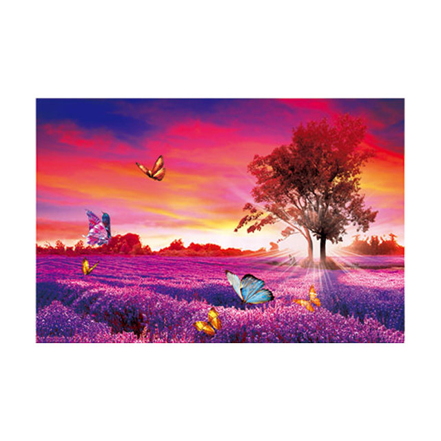 Oil Painting Design 3D Lenticular Pictures 0.6mm PET Material 40x60cm Size