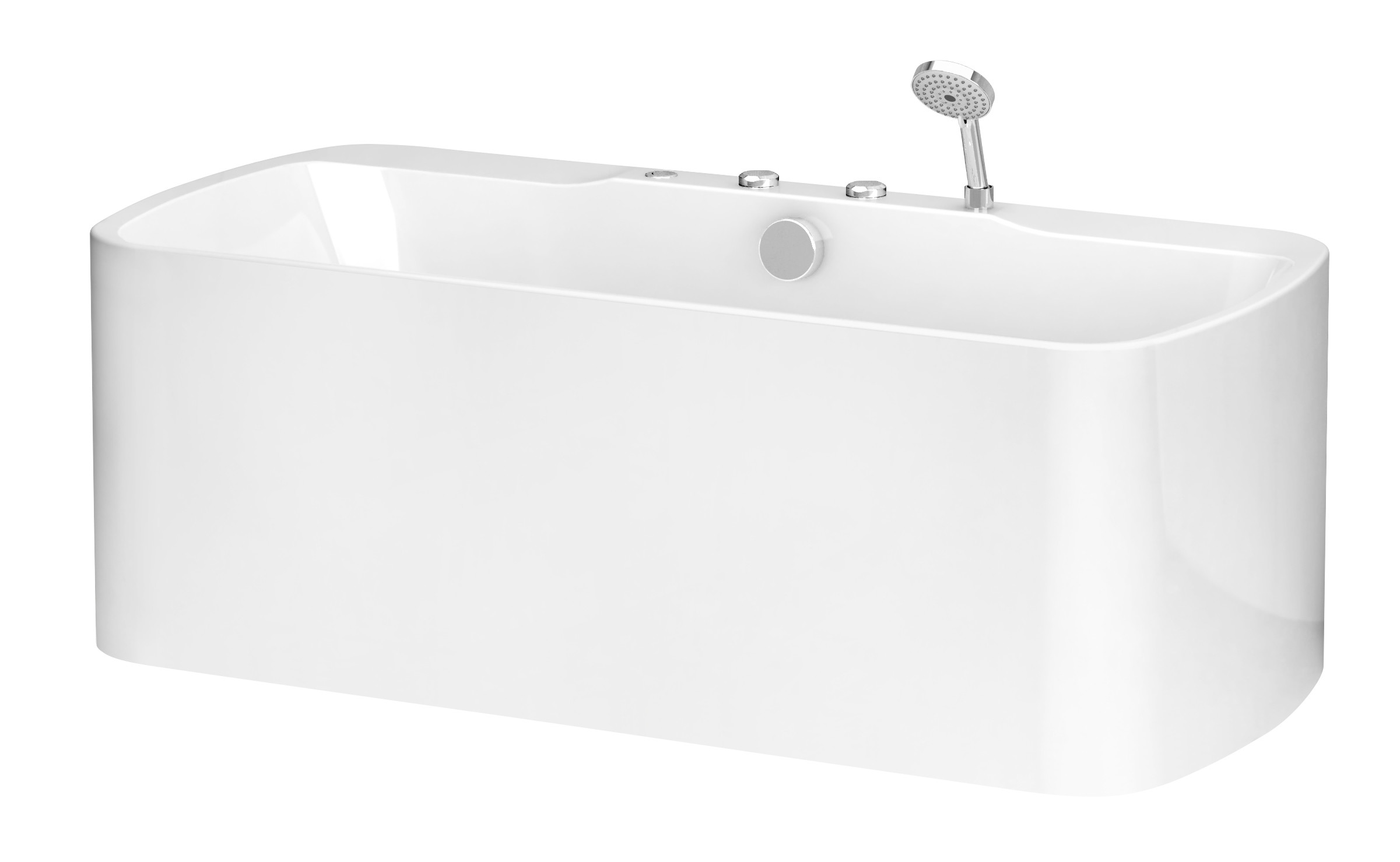 Bubble Massage Free Standing Bathtub 140L For Hotel Deodorant Drain