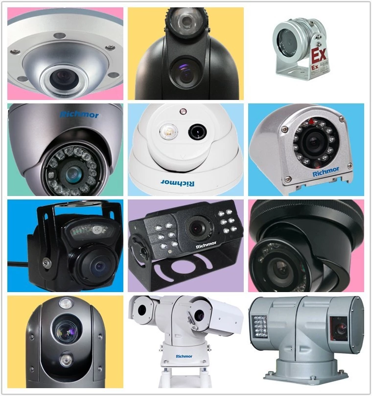Outdoor Waterproof High Speed Rotate Car Thermal Camera With 4 Channel PTZ Controller