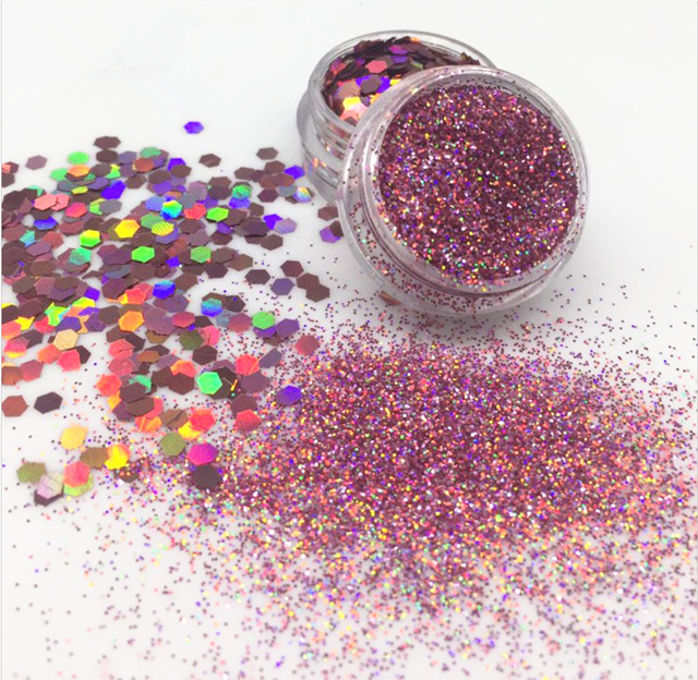 Glitter Art Bulk Holographic Glitter Colorful Glitter Polyester PET Craft Chunky for Christmas Decoration