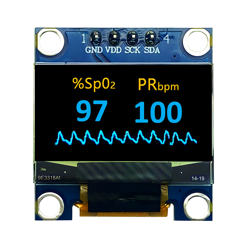 0.96 Inch 128x64 Dot Matrix OLED Display Module 4-Pin I2C Interface