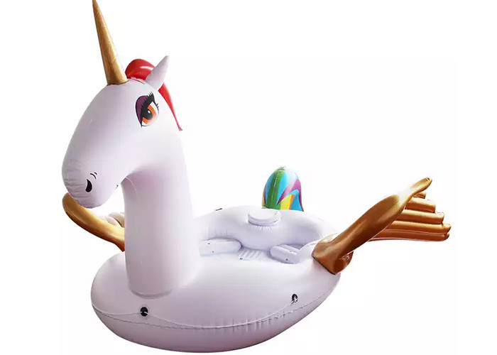 Inflatable Island Float Adult Water Toy 6 Person Inflatable Unicorn Pool Float