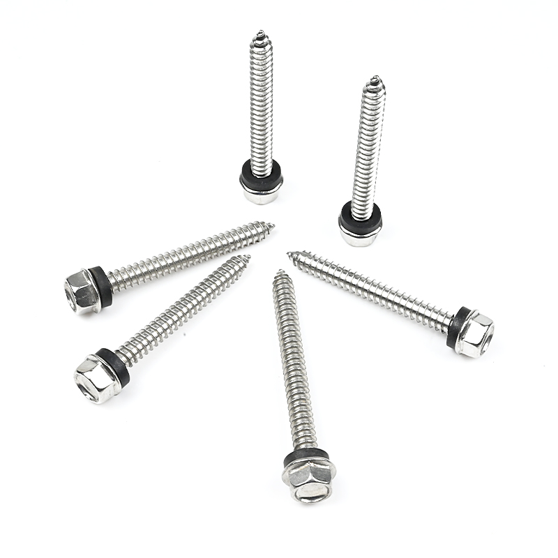 Stainless Steel ST6.3*55mm Flange Hex Self Tapping Screw Parafuso Auto Atarraxante