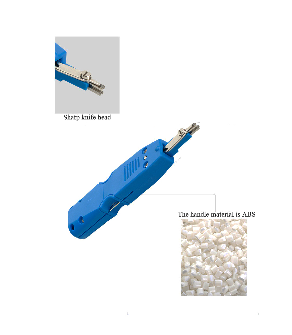 ABS Body Material STG Type Pouyet Insertion IDC Termination Punch Down Tool Industrial Grade