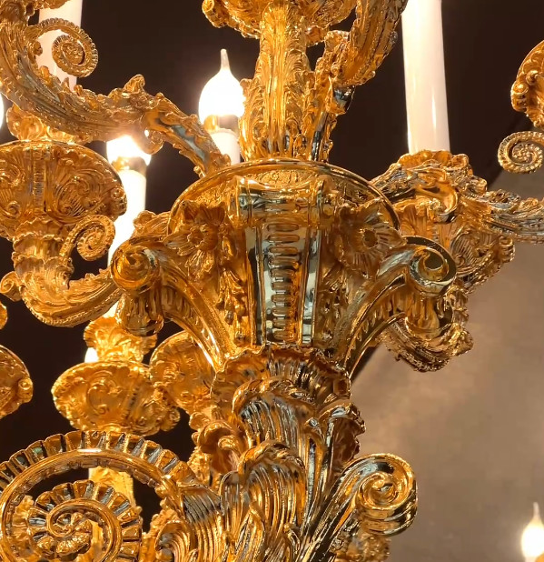 Hotels Luxury Golden Extra Large Chandeliers For High Ceilings