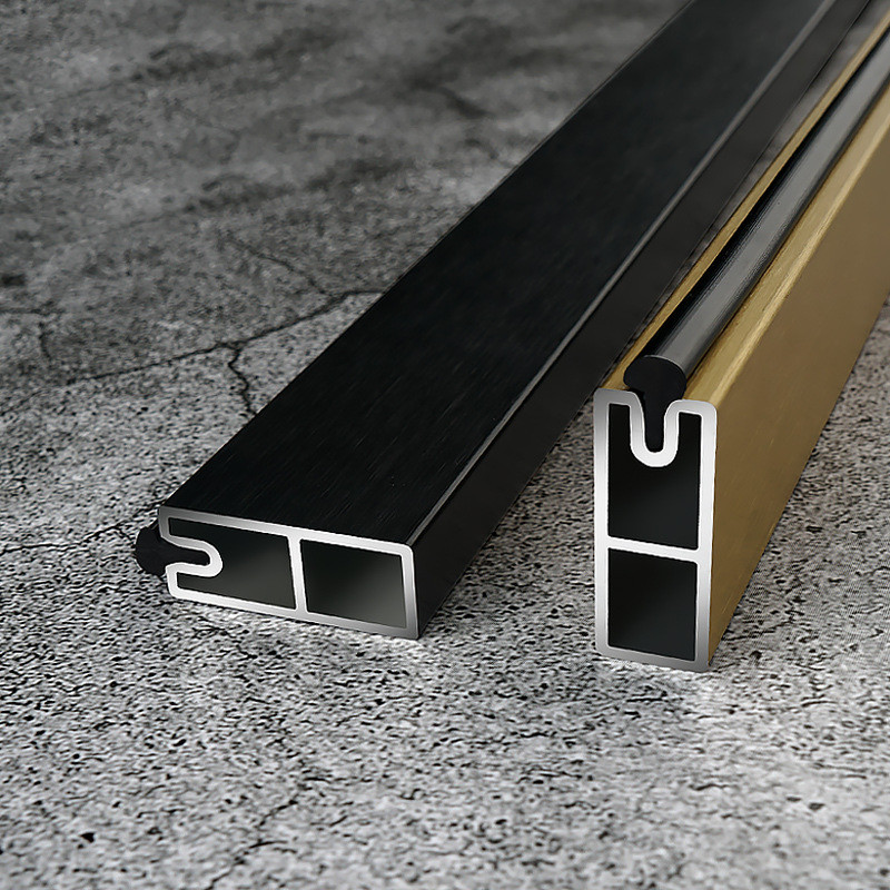 Anodized Rectangular Tube Aluminum Closet Rods 2.5mm Thickness