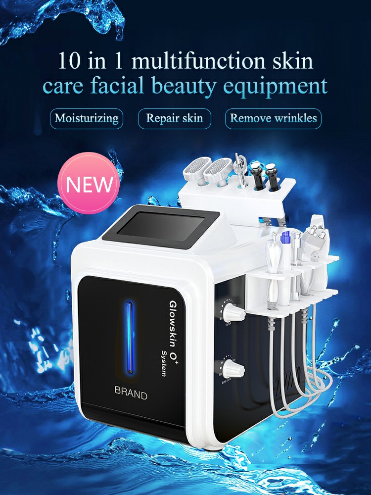 Black Head Removal Beauty Therapy Machine 10 In 1 Hydrodermabrasion Device