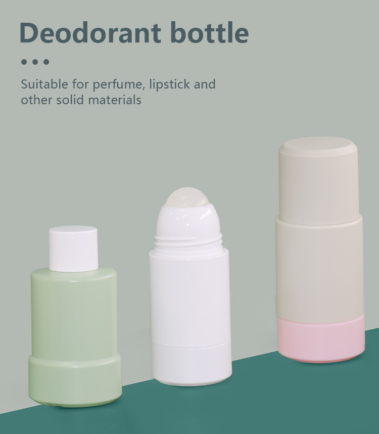 50g 75g PP Refillable Replaceable Deodorant Stick Packaging Body Roll On Refill Packaging Container
