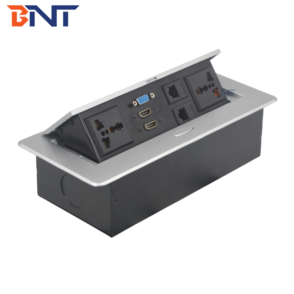Guangzhou factory supply conference table pop up power outlet with cables