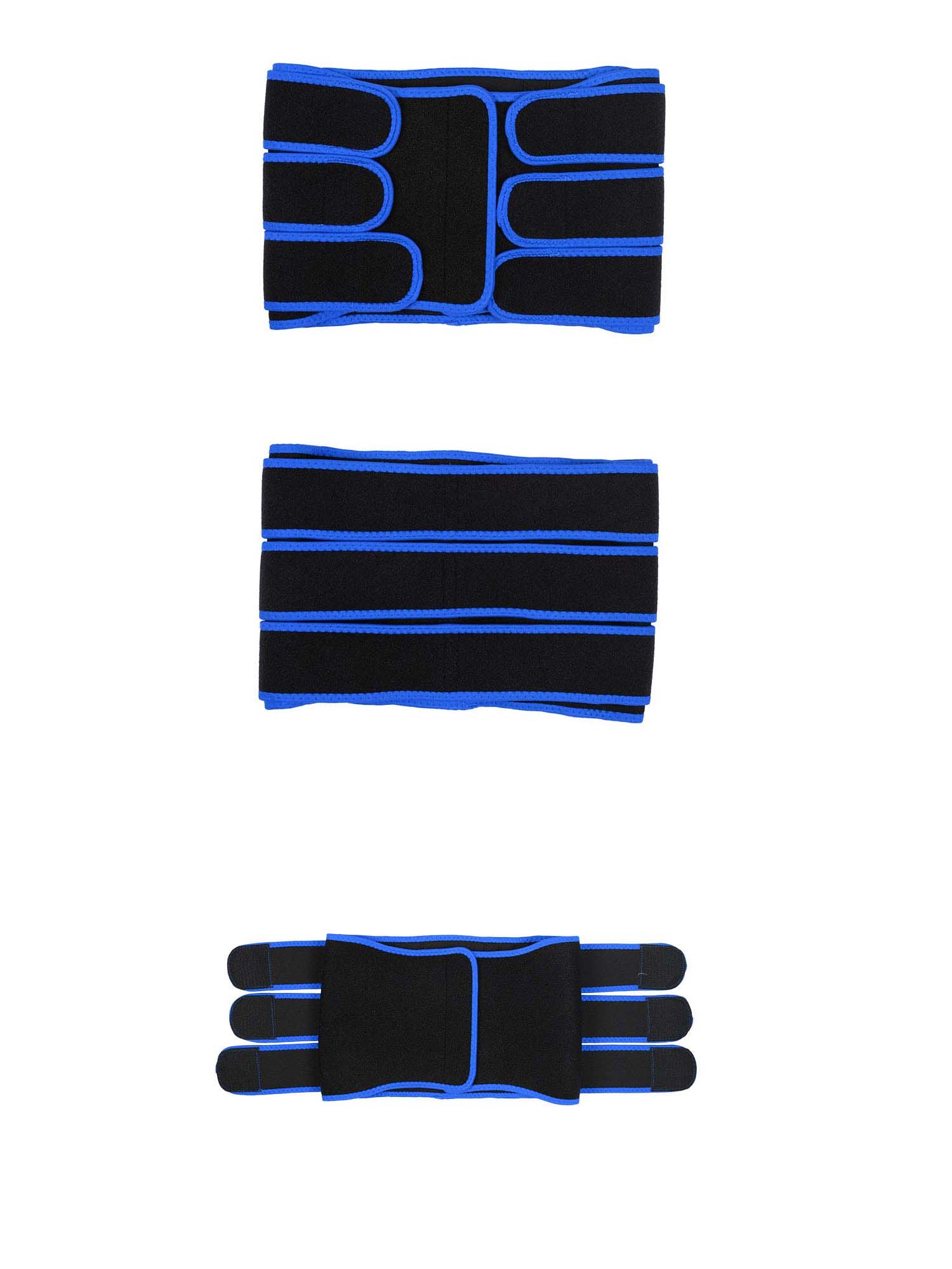 blue Three Band OK Fabric Slim Fit Belly Belt
