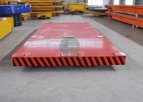 Heavy Die transfer Car Electric Motor Driven Rail Flatbed Transfer Trolley For Industry Foundry Parts Handling